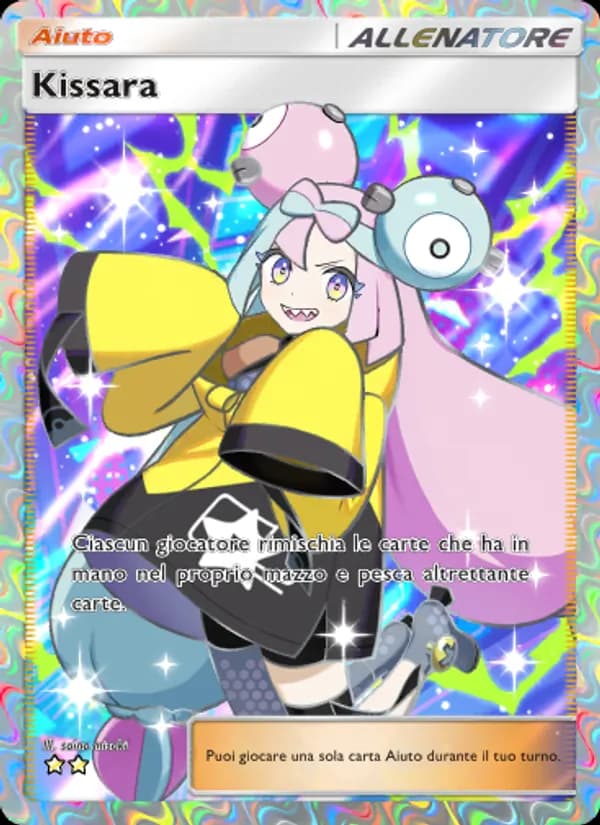 Kissara card in Italian