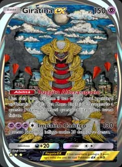Giratina-ex card in Italian