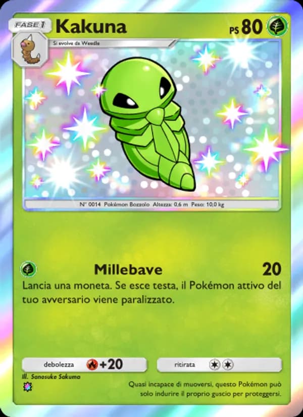 Kakuna card in Italian