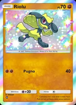 Riolu card in Italian