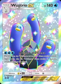 Wugtrio-ex card in Italian