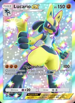Lucario-ex card in Italian