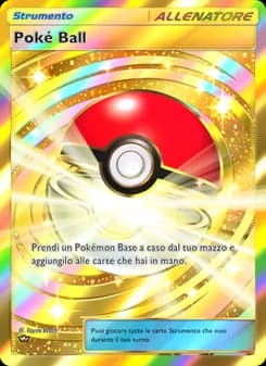 Poké Ball card in Italian