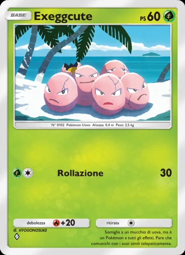 Exeggcute card in Italian