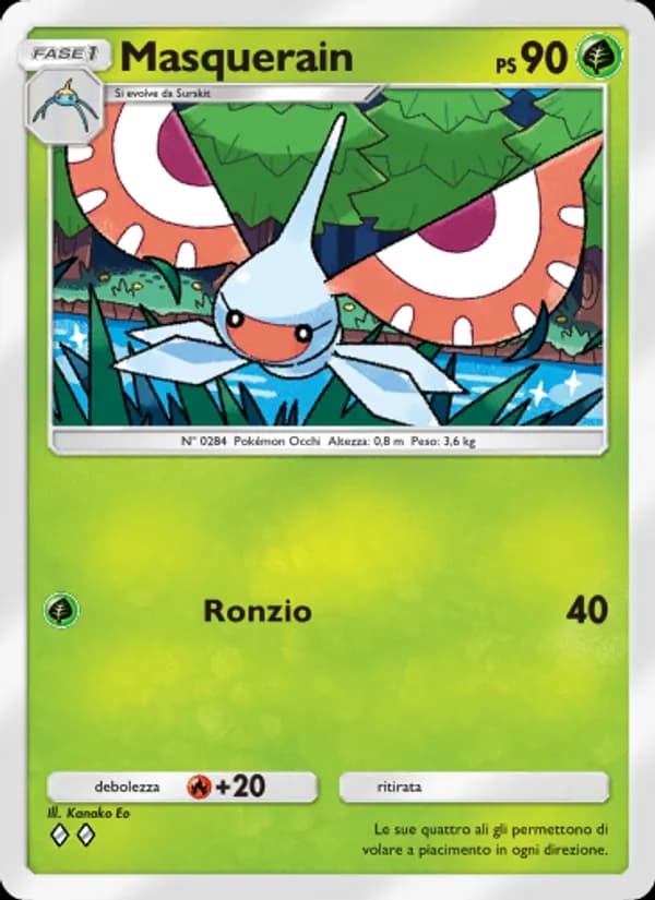 Masquerain card in Italian