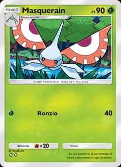 Masquerain card in Italian