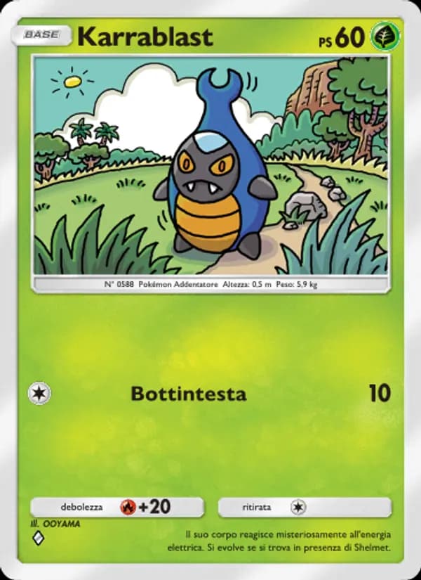 Karrablast card in Italian