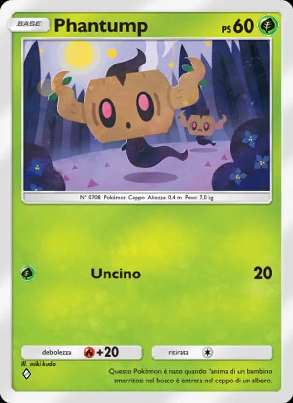 Phantump card in Italian