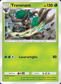 Trevenant card in Italian