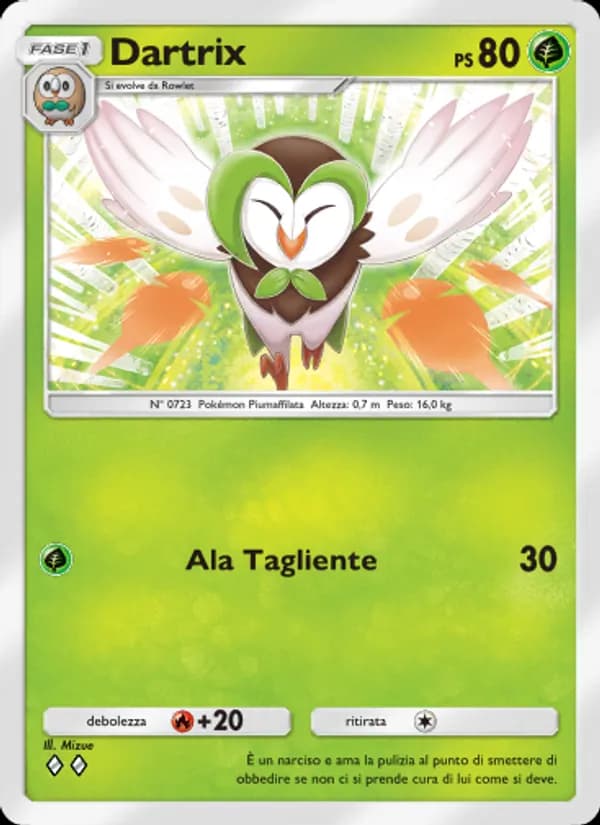 Dartrix card in Italian
