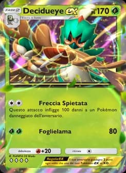 Decidueye-ex card in Italian