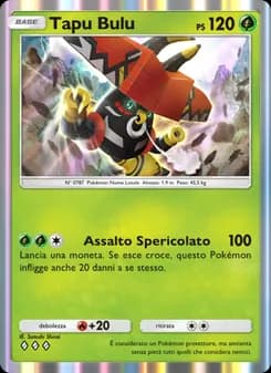 Tapu Bulu card in Italian