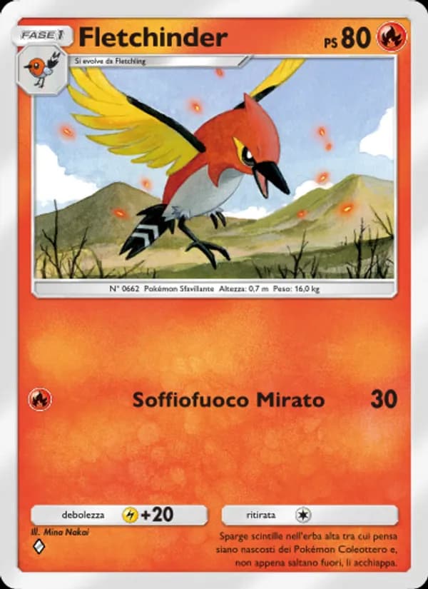 Fletchinder card in Italian