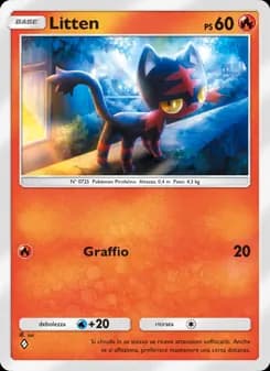 Litten card in Italian