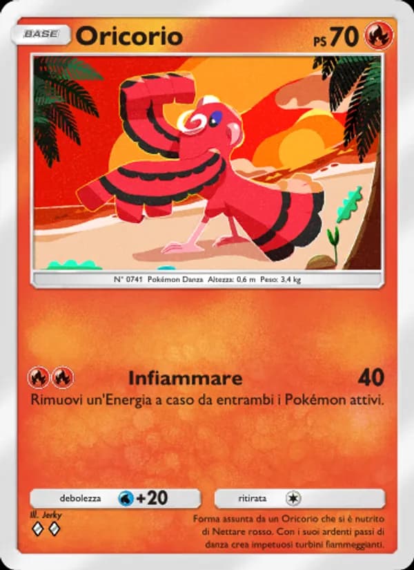 Oricorio card in Italian