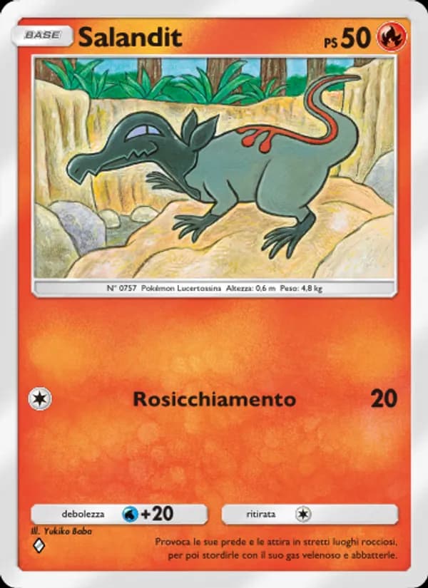 Salandit card in Italian