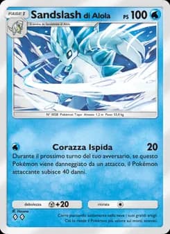 Sandslash di Alola card in Italian