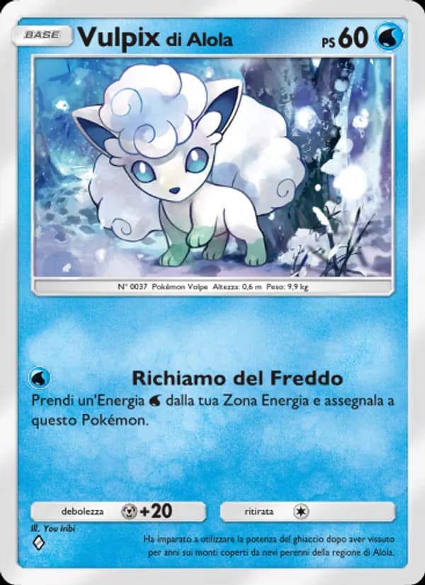 Vulpix di Alola card in Italian