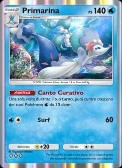 Primarina card in Italian