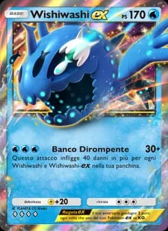 Wishiwashi-ex card in Italian