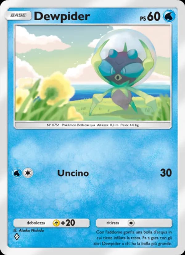 Dewpider card in Italian