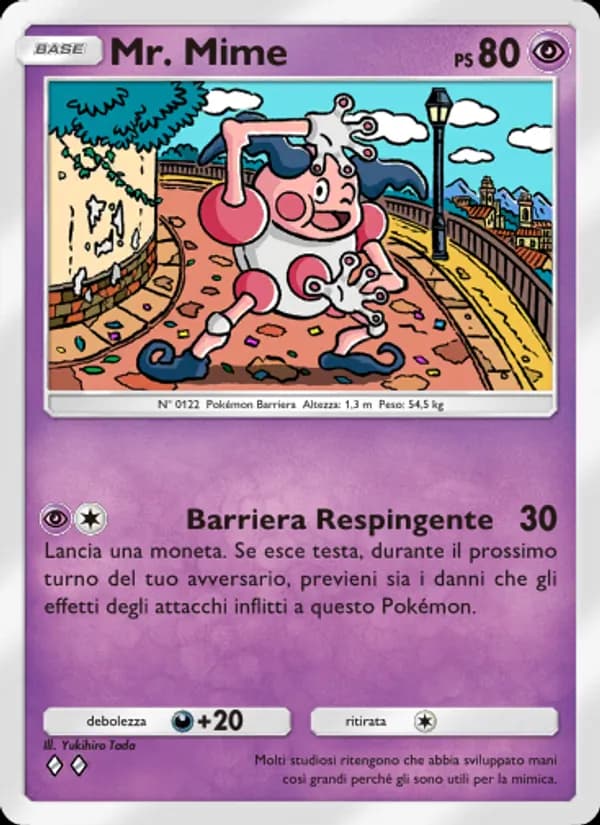 Mr. Mime card in Italian