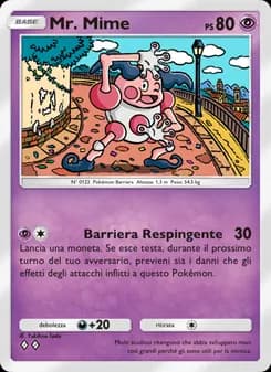 Mr. Mime card in Italian