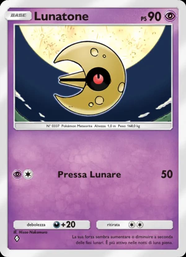 Lunatone card in Italian