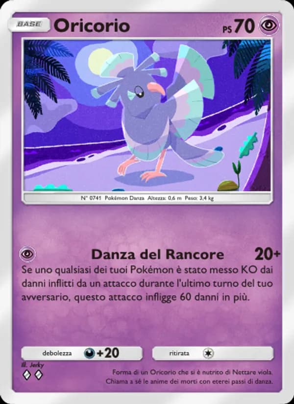 Oricorio card in Italian