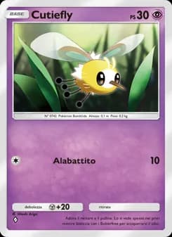 Cutiefly card in Italian