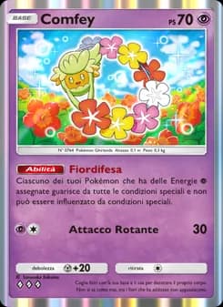 Comfey card in Italian