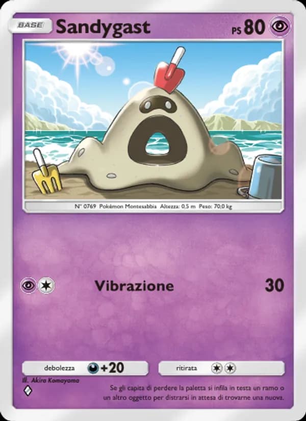 Sandygast card in Italian