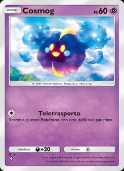 Cosmog card in Italian