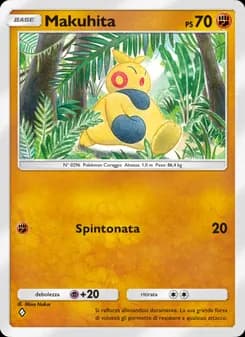 Makuhita card in Italian