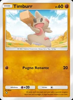 Timburr card in Italian