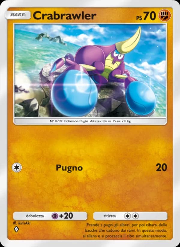 Crabrawler card in Italian