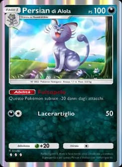 Persian di Alola card in Italian
