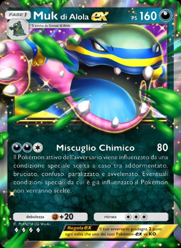 Muk di Alola-ex card in Italian