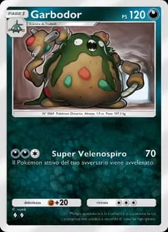 Garbodor card in Italian