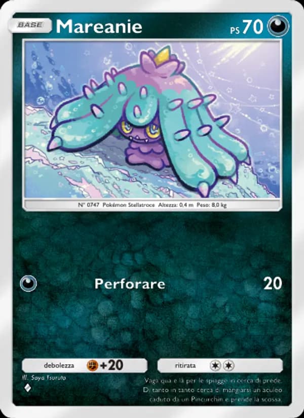 Mareanie card in Italian