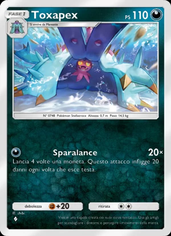 Toxapex card in Italian