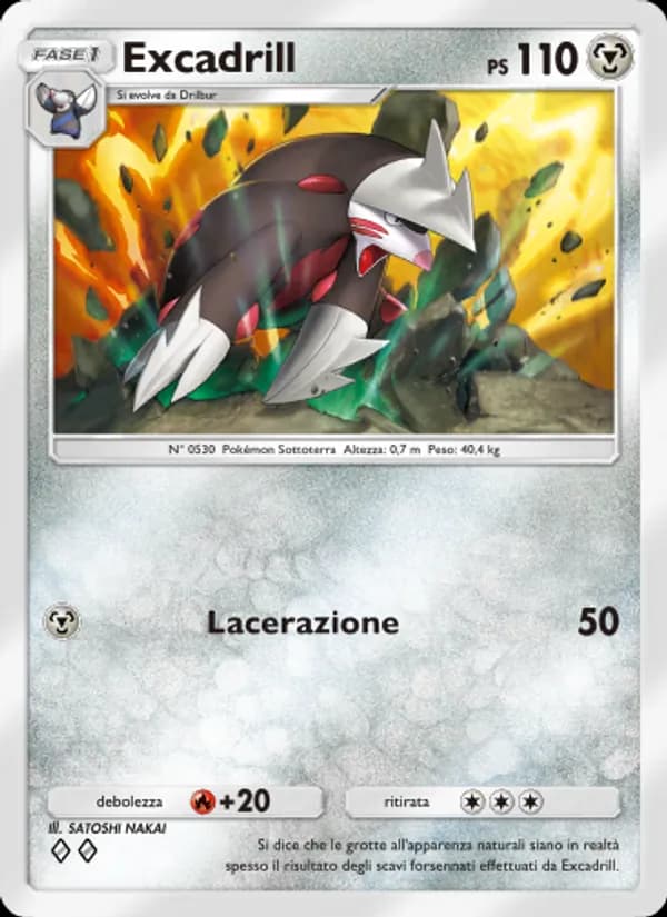 Excadrill card in Italian