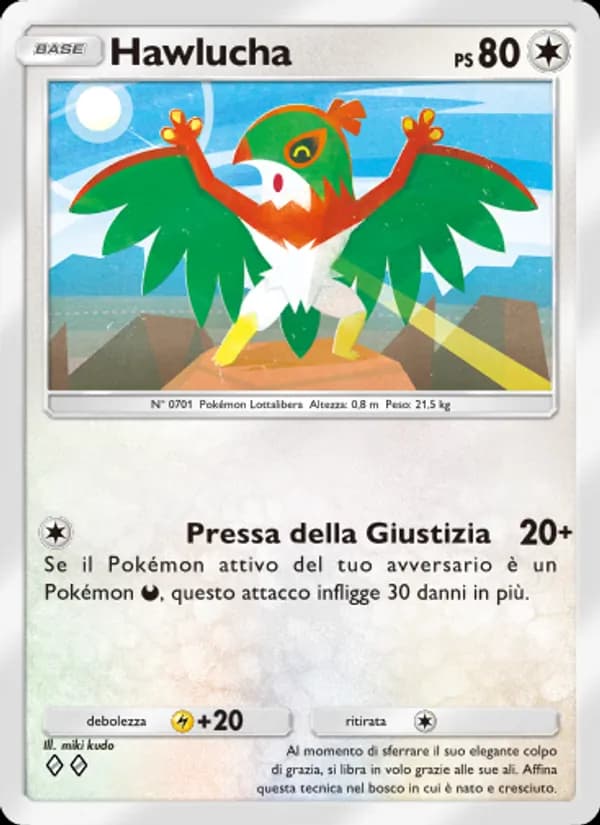Hawlucha card in Italian