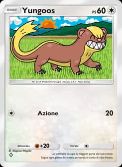 Yungoos card in Italian
