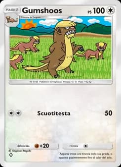 Gumshoos card in Italian