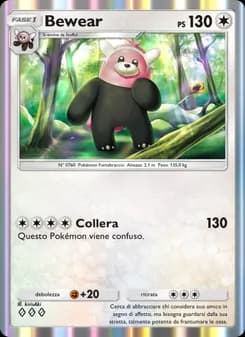 Bewear card in Italian