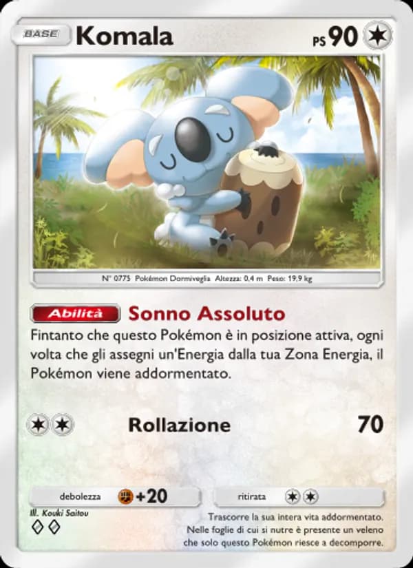 Komala card in Italian