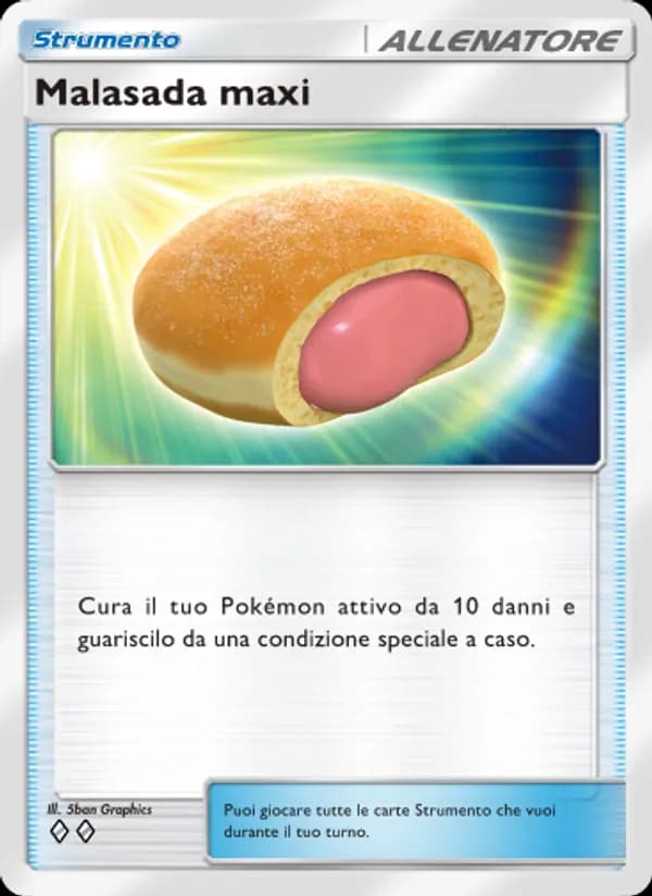 Malasada maxi card in Italian