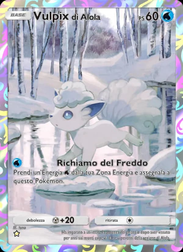 Vulpix di Alola card in Italian