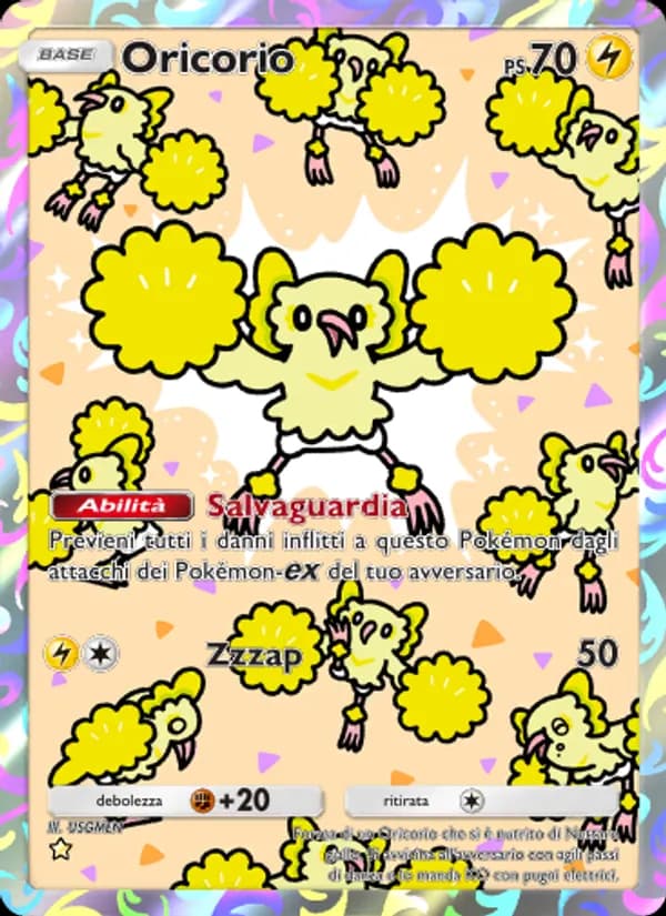 Oricorio card in Italian